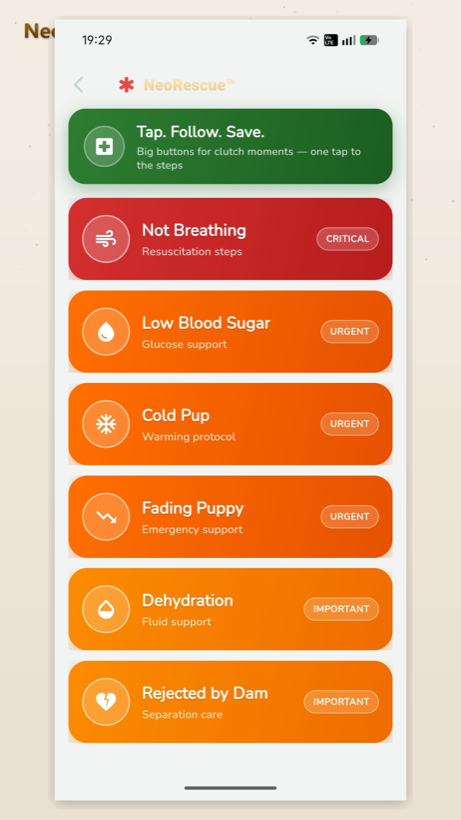 NeoRescue emergency walkthroughs